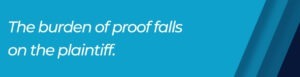 burden of proof
