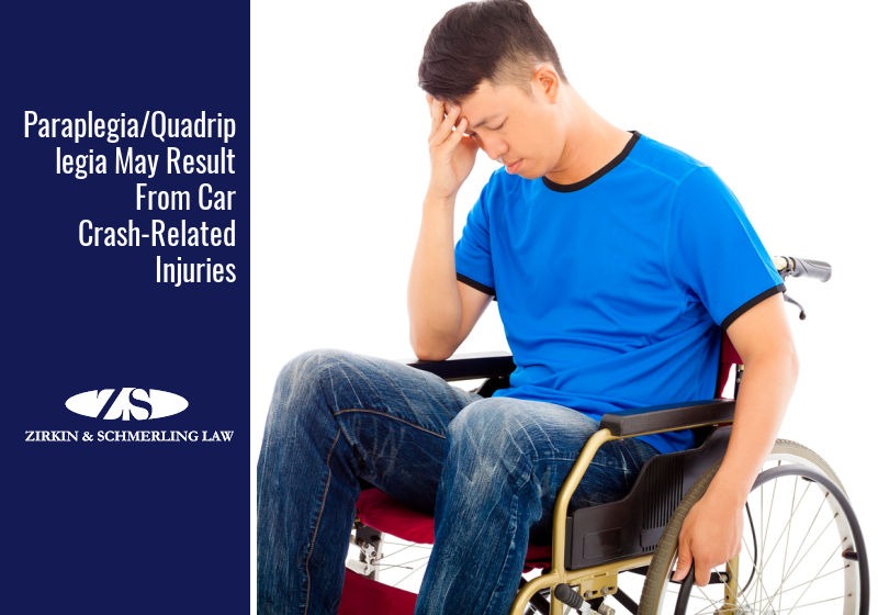 Paraplegia vs Quadriplegia May Result From Car Crash-Related Injuries