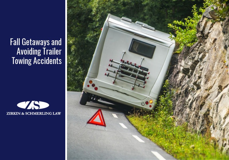 accidents towing trailers fall getaways