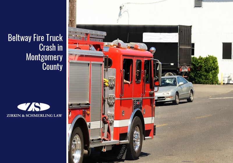 Beltway Fire Truck Crash in Montgomery County
