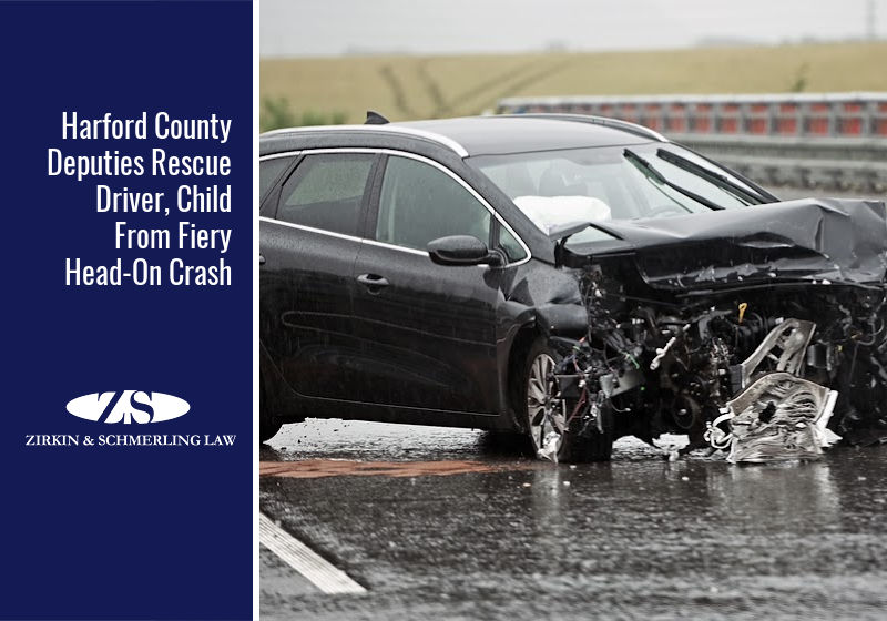 child in head on collision