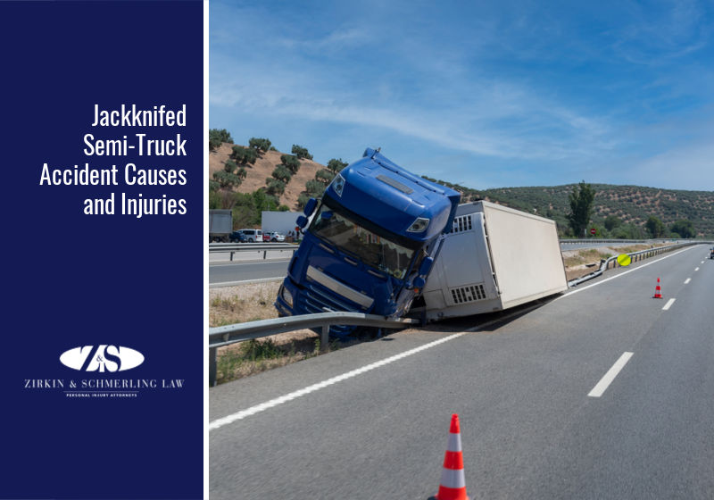 Jackknifed Semi-Truck Accident Causes and Injuries