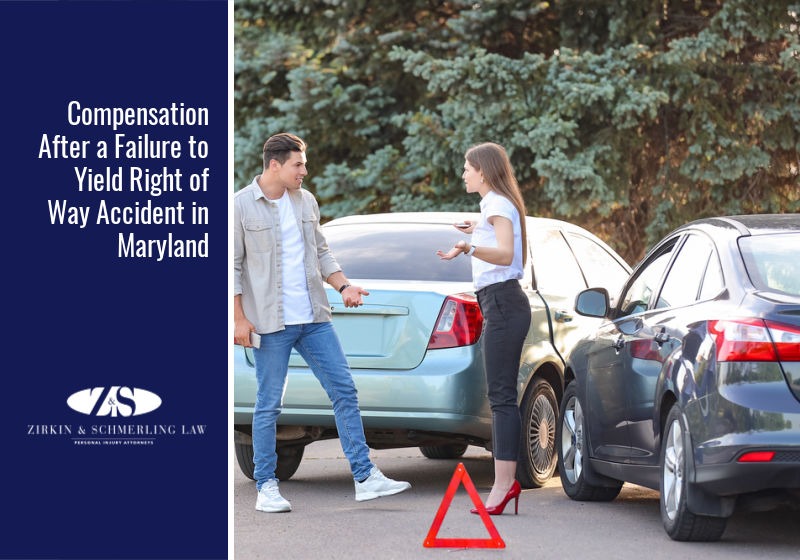 Compensation After a Failure to Yield Right of Way Accident in Maryland