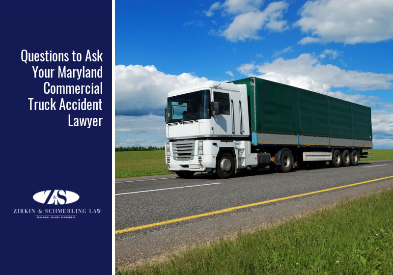 Questions to Ask Your Maryland Commercial Truck Accident Lawyer