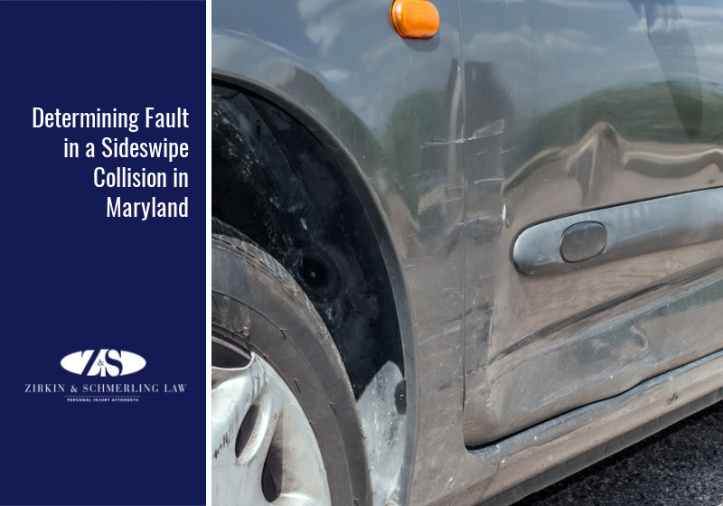Determining Fault in a Sideswipe Collision in Maryland