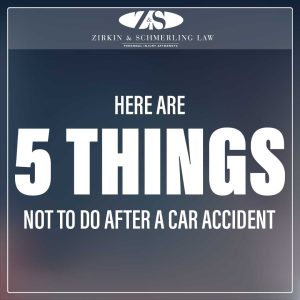 what not to do after a car accident