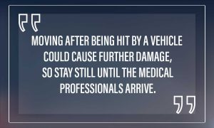 hit by a vehicle