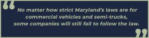 maryland truck accident laws