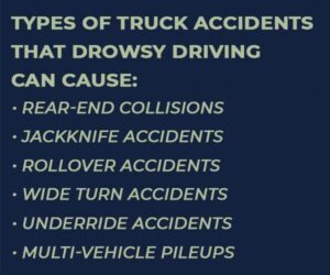 types of drowsy driving truck accidents
