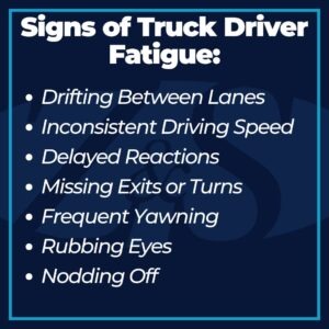 sign of fatigue