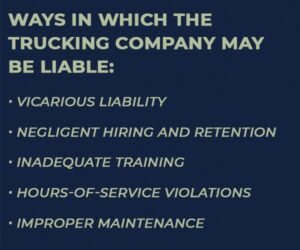 trucking company liability