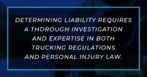 determing liability requires