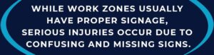 work zone signage
