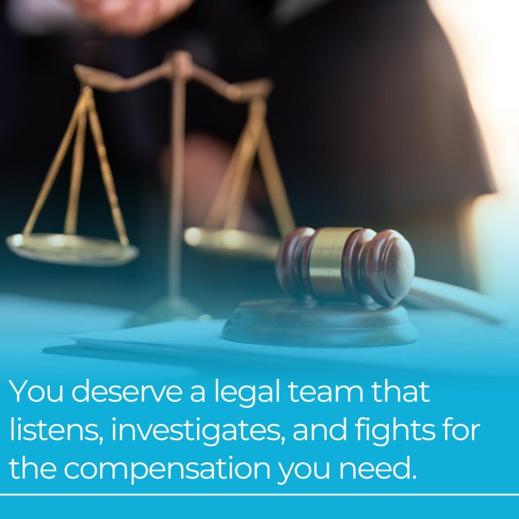 legal team fights for compensation